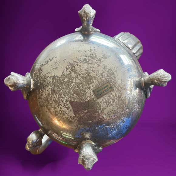 Vintage Silver-Plated Footed Tea Server - Picture 13 of 13